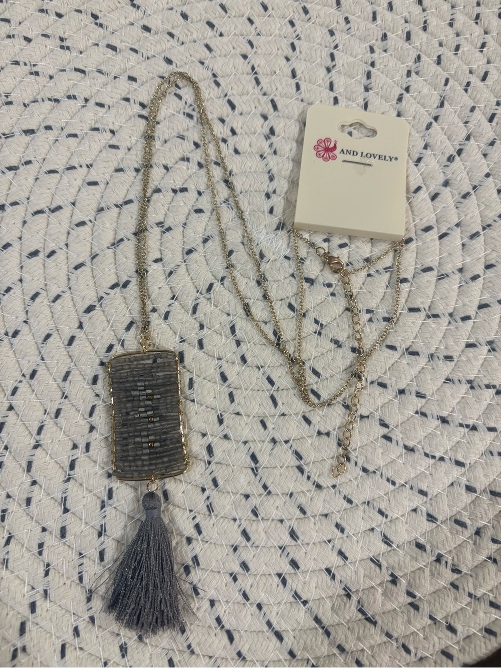 ⭐️ 5/$25 Beaded Tassel Pendant Necklace